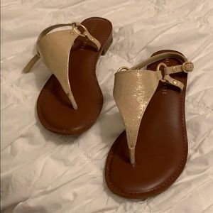 Gold sandals